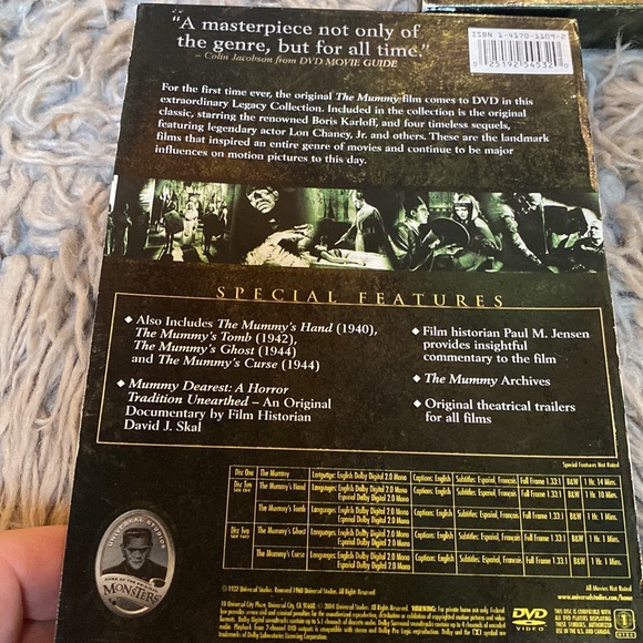 Halloween horror dvd bundle The Mummy and Frankenstein Legacy Collection - Picture 2 of 3